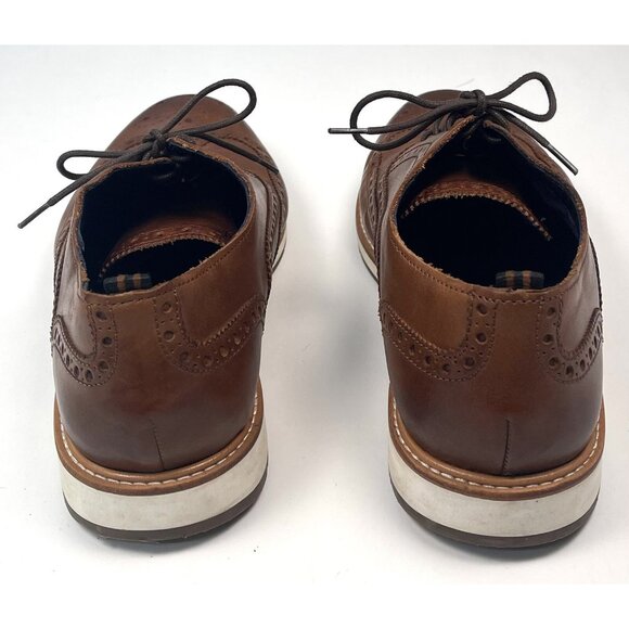 COLE HAAN Grand 360 Mens US 9.5M Brown Leather Wingtip Oxford SHOES C30697 EUC - Picture 4 of 7